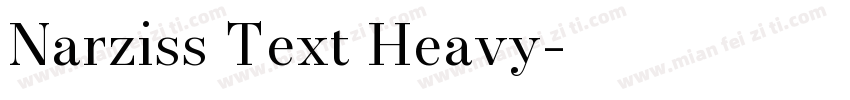 Narziss Text Heavy字体转换